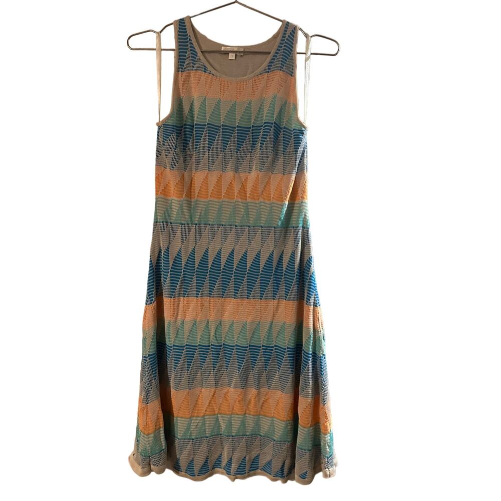 Shoshanna Blythe Diamond Geo Knit Fit-and-Flare Dress Size Medium